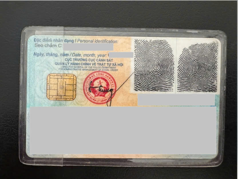 CCCD Mặt sau